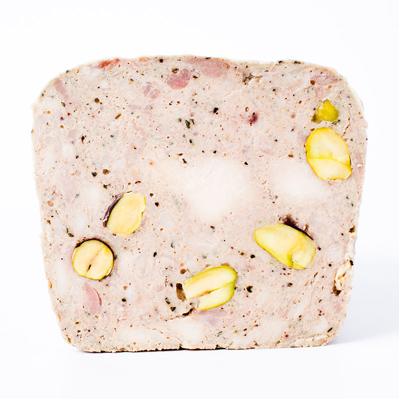 Chicken terrine with Pistachios