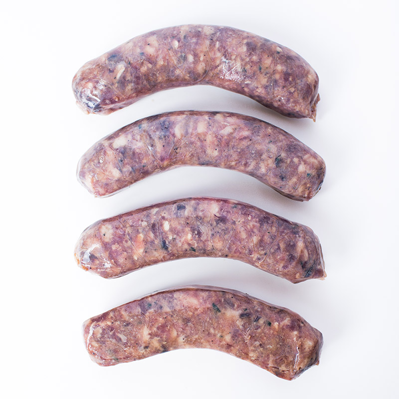 Venison sausage with cranberries