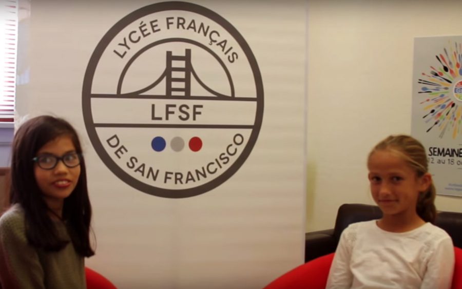 Meet Anna-Gaëlle and Eva-Marie, during La semaine du Goût at Le Lycée Français